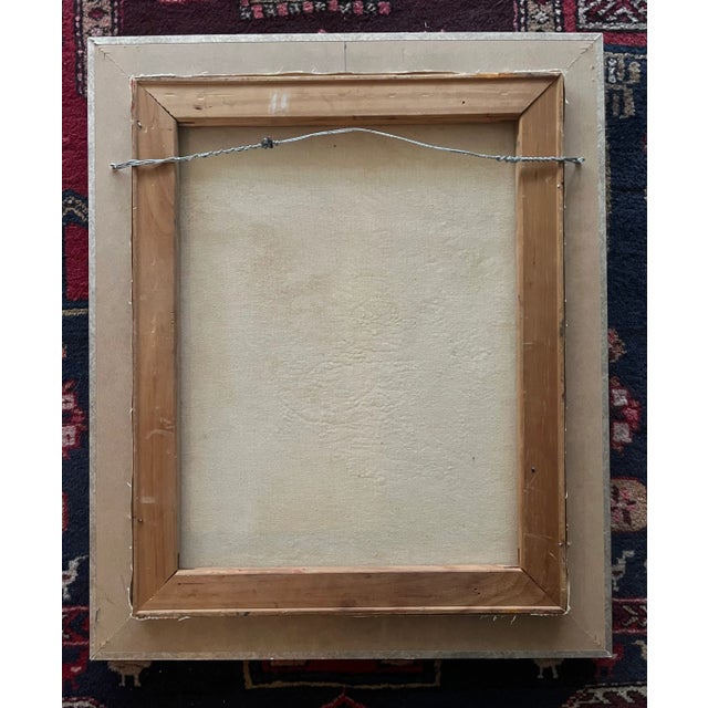 Abstract Oil Painting on Canvas Framed For Sale - Image 9 of 9