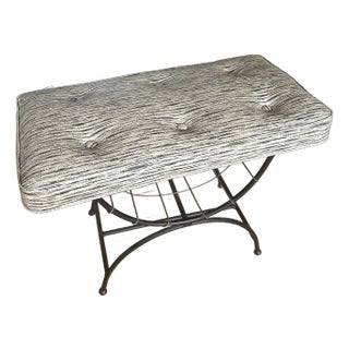 1960s Mid-Century Modern Vanity Seat For Sale