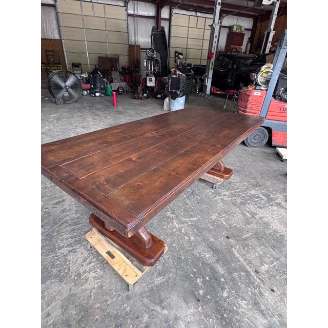 19th Century French Trestle Table For Sale In Nashville - Image 6 of 12
