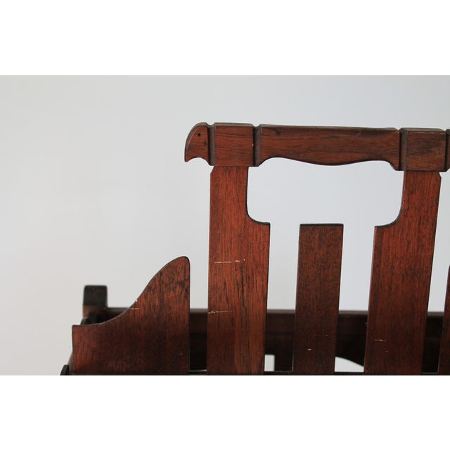 Vintage Arts & Craft Style Magazine Rack For Sale - Image 11 of 15