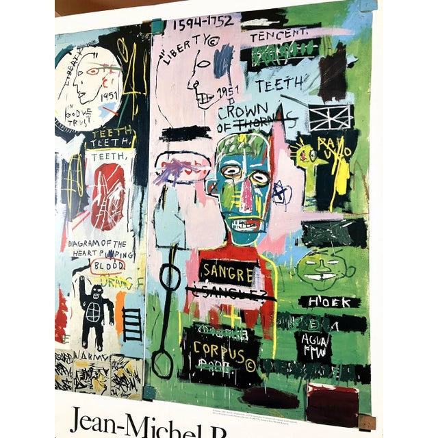 Jean Michel Basquiat Original 1992 Whitney Museum of American Art Exhibition Poster For Sale - Image 9 of 13