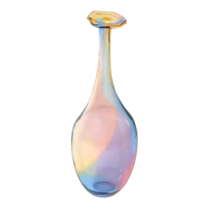 Kjell Engman Kosta Boda Fidji Collection Colorful Crystal Bud Vase Scandinavian