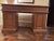 Traditional 1990s Classic Double Pedestal Solid Wood Executive Desk With Paneled Doors & Three Drawers For Sale - Image 3 of 3