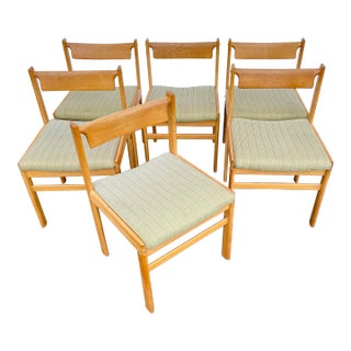 Hw Klein for Bramin Oak Danish Modern Dining Chairs - Set of 6 For Sale