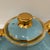 Boho Chic Vintage Tea Set Blue Turquoise and Gold 22k - Set of 3 For Sale - Image 3 of 10
