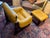 Matching Lounge Chair and Ottoman by Percival Lafer, Mp-97, Brazilian Rosewood With Original Mustard Leather For Sale In Monterey, CA - Image 6 of 12