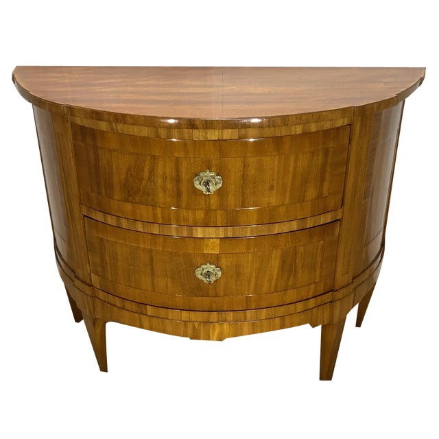 Demi Lune Chest of Drawers in Mahogany, 1810 For Sale