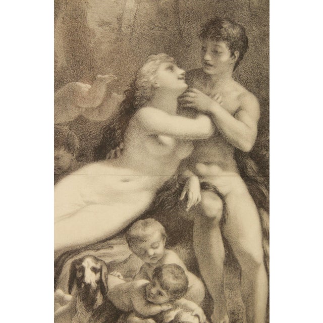 19th C. French Lithograph, 'Venus et Adonis' For Sale - Image 4 of 12