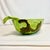American Mid 20th Century Americana Folk Art Arts & Crafts Ceramic Watermelon Serving Bowl With Ladle - 2 Piece Set. For Sale - Image 3 of 12