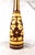 This is a tan over red cut to clear glass decanter with a stopper that is only red but matches the design and it fits...