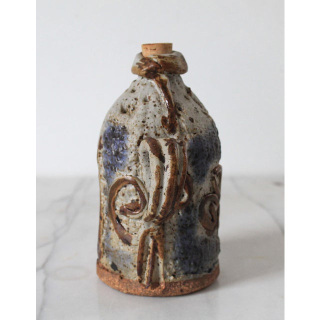 Vintage Signed Studio Art Pottery Jug For Sale - Image 4 of 10