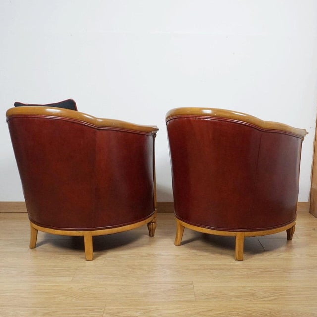 Art Deco Tub Chairs, 1930s, Set of 2 For Sale - Image 6 of 7