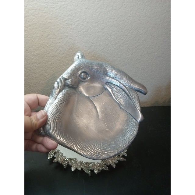GORGEOUS Arthur Court 1988 Pewter 8" Bunny Plate The Arthur Court 1988 Pewter 8" Bunny Plate is a charming collectible...