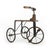 Children's tricycle. 20th-century tricycle made of wood and iron. It consists of an iron frame, pedals mounted on the...