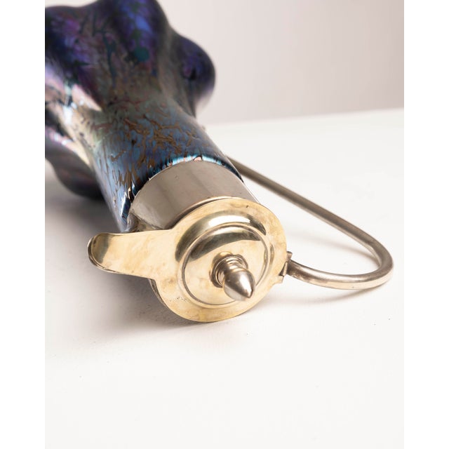 Iridescent Art Glass Jar by Wilhelm Kralik Sohn For Sale - Image 4 of 17