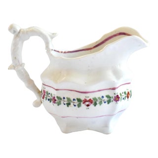 Antique Georgian Staffordshire Pink Luster Pitcher For Sale