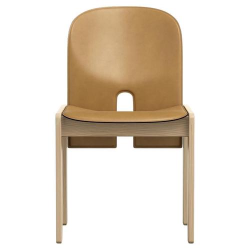 Model 121 Chair in Wood and Leather attributed to Afra & Tobia Scarpa For Sale - Image 15 of 15