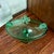 Fostoria Vintage Fostoria Glass Co. Vesper Green Footed Candy Jar & Cover, Also Known as a Covered Compote Bowl. For Sale - Image 4 of 10