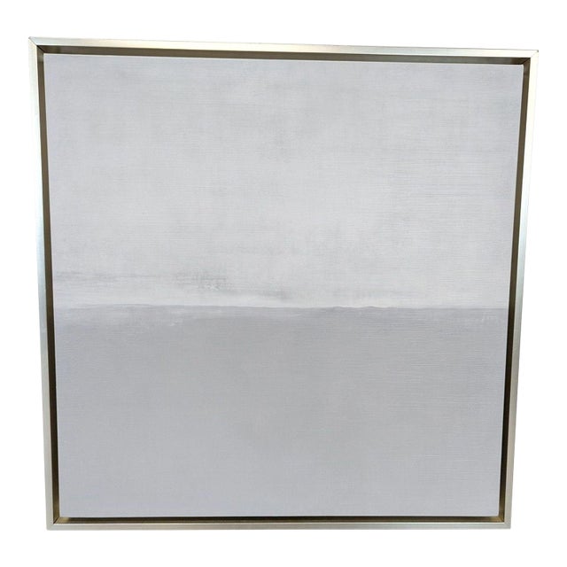 Lisa Violetto “Morning Fog Iii” Framed Contemporary Canvas Art For Sale