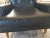 Black Classic 1950s Heritage Black Lounge Chair Faux Leather Mahogany For Sale - Image 8 of 15