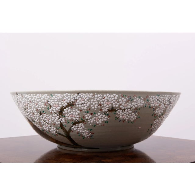 Hand-Painted Japanese Ceramic Bowl For Sale - Image 13 of 17