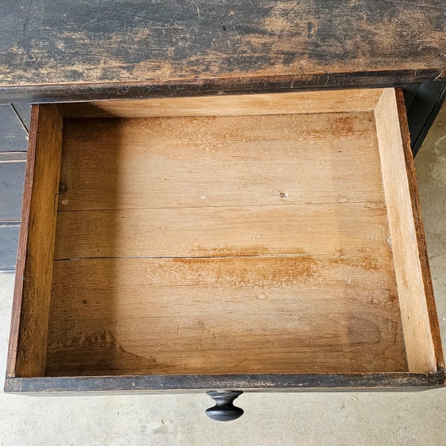 Antique Ebonized Pine Chest of Drawers - Circa 1830 For Sale - Image 13 of 16