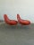 Orange Giunco Lounge Chairs - Pair For Sale - Image 8 of 18