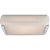 Covet Medium Flush Mount in Polished Nickel with Alabaster Designer: Kelly Wearstler Canopy: 13.25" Square Mounting: Flush...