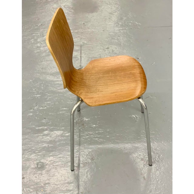 Wood A Pair of Vintage Danish Plywood Dining Chairs Retro Mid Century Modern For Sale - Image 7 of 10