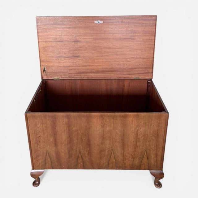Vintage Walnut Blanket Box from Sutcliffe of Todmorden For Sale - Image 9 of 9