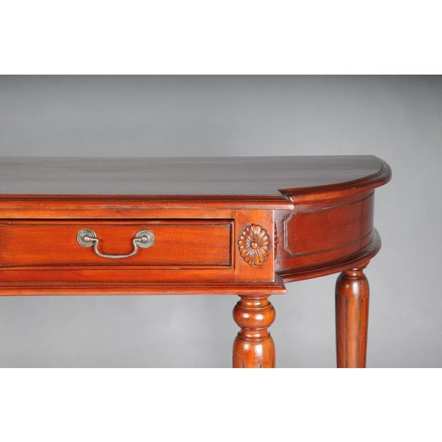 Classic English Console in Mahogany For Sale - Image 5 of 15