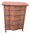 Antique French Provincial Quartersawn Oak Serpentine Chest of Drawers, C. Early 1900s For Sale