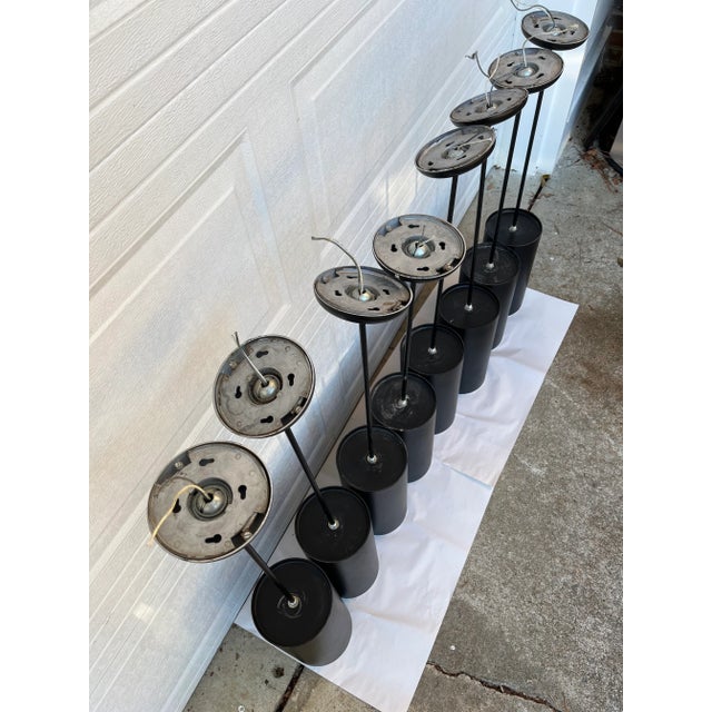 Prescolite 1960’s Minimalist Black Prescolite Pendant Light For Sale - Image 4 of 12