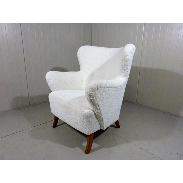 Boucle Lounge Chair, Sweden, 1950s For Sale - Image 9 of 16