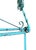 Antique Iron Mercantile Hanging Sign Frame in Turquoise For Sale - Image 11 of 18