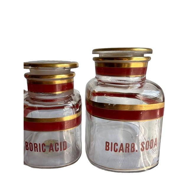 Antique Pharmacy Apothecary Jars - Set of 6 For Sale - Image 4 of 12