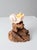 Mid-Century Burl Wood Shell Candle Sculpture For Sale - Image 6 of 12