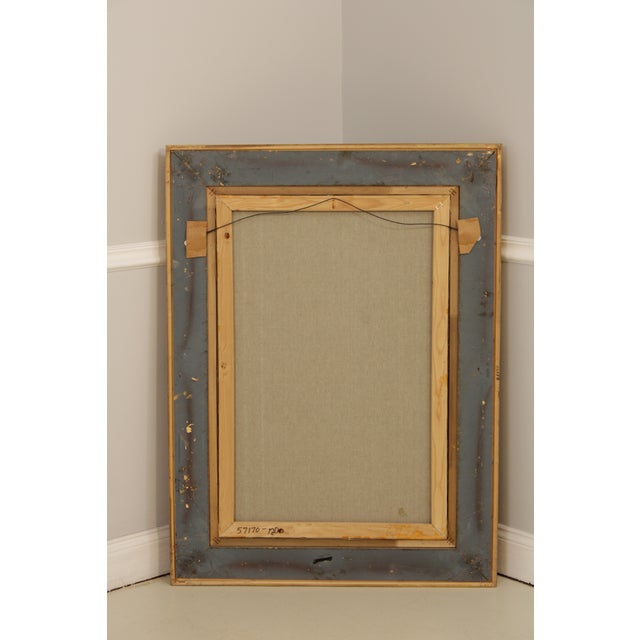 Artist Signed Portrait of Lady in Red Dress Painting on Canvas For Sale - Image 13 of 13