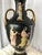 Ceramic Antique Italian Neoclassical Basalt Grecian Style Porcelain Urn Vase For Sale - Image 7 of 13