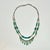 1970s Vintage Southwestern Mexican Boho Chic Double Strand Sterling, Turquoise & Jade Necklace For Sale - Image 13 of 18