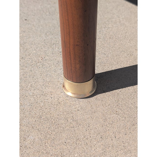 Mid Century Modern Round Walnut Coffee Table by Heritage, C1960s For Sale - Image 9 of 13