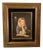 1960s Portrait Painting of Sweet Girl With Pup and Parrots For Sale