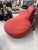 Vladimir Kagan Zoe Sofa for American Leather in Cinnabar Ultrasuede For Sale - Image 9 of 16
