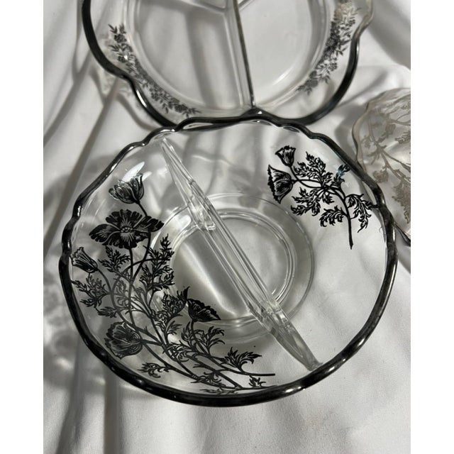 Vintage Silver City Glass Serving Pieces - Set of 3 For Sale - Image 4 of 11