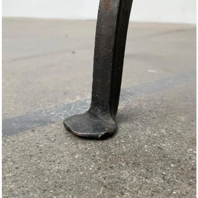 Metal Brutalist Wrought Iron Candleholder For Sale - Image 7 of 18