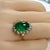 Colombian Cabochon Emerald 8.23 Carat Diamond 0.80 Carat 18 Karat Gold Ring Size 6 For Sale - Image 9 of 9