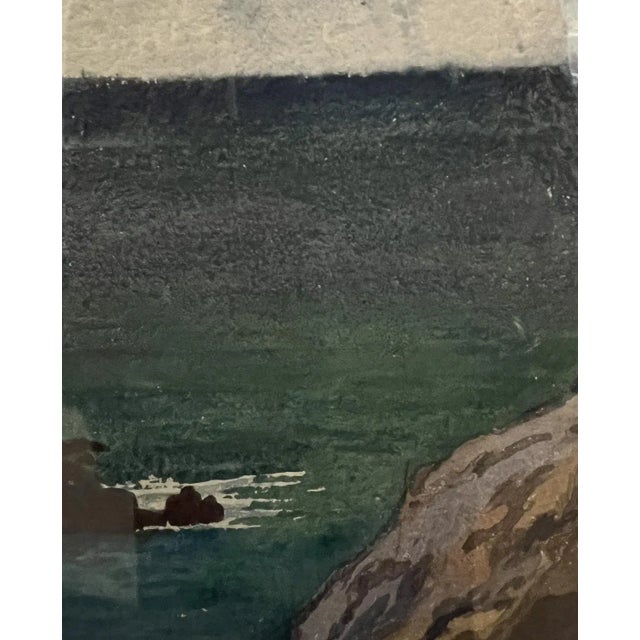 1900 - 1909 Paul Daniel Huguenin-Virchaux, Capri, 1906, Gouache on Paper, Framed For Sale - Image 5 of 13