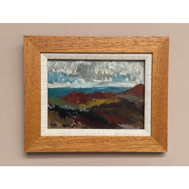 Göran Brunius, Landscape, 1960s, Oil on Panel, Framed For Sale - Image 11 of 18