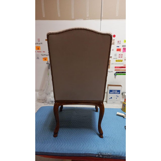 Tan Michael Taylor Borsalino Chairs- Set of 10 For Sale - Image 8 of 11