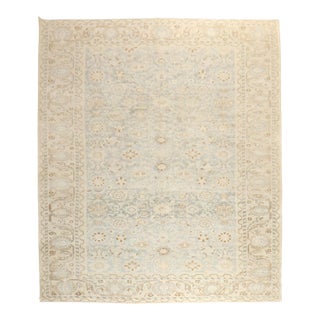 Early 20th Century Zabihi Collection Light Blue Persian Malayer Room Size Rug - 8'10" x 11'6" For Sale